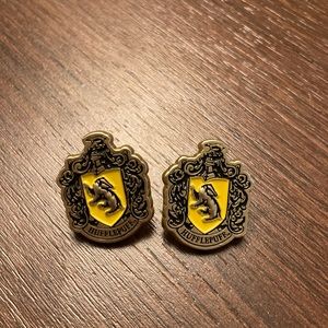 Hufflepuff stud earrings